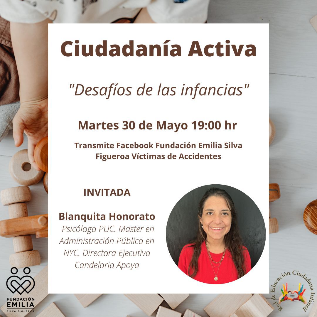 Blanquita Honorato participó en programa de Fundación Emilia donde se ahondó en las amenazas que enfrentan niños, niñas y adolescentes